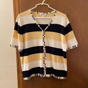 Christopher & Banks short sleeve light sweater, Size M